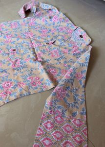Floral Printed Kurta with Pants Set