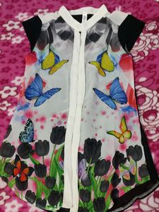 Butterfly Print Top