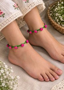 Handmade Crocheted Anklets