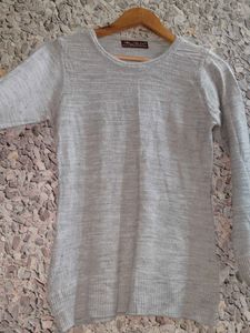 Gray Long Sleeve Top