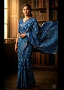 Trending blue saree
