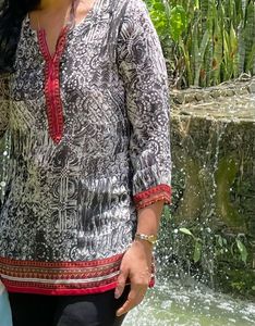 Stylish Printed Biba Kurta