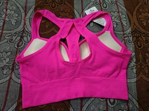 SHEIN Pink Sports Bra