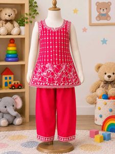 Pink Kurta Set for Girls