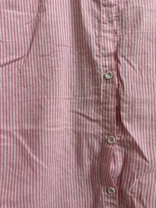 Pink Striped Button-Up Shirt