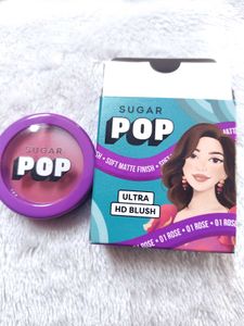 SUGAR POP Ultra HD Blush 01 Rose - 10 gms - Richly