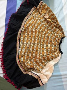 Embroidered Sleeveless Layered Lehenga Choli