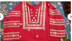 114.Vibrant Pink Embroidered Kurta