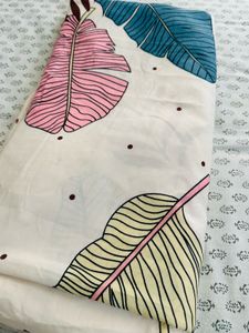 Boho Leaf Print double Bedding Set