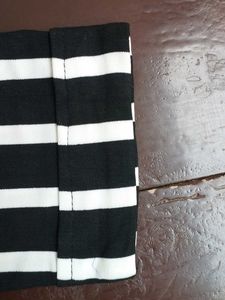 Striped Black &amp; White Top