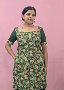handmade trendy green kurti