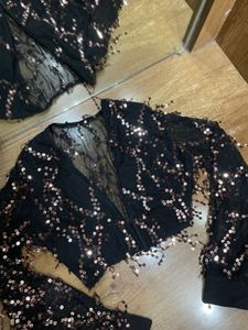 Sparkling Sequin Shrug/top