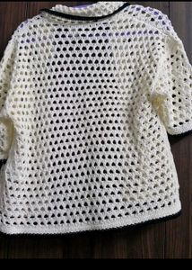 Chic Crochet Knit Cardigan