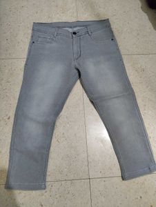 Men's Grey Denim Jeans