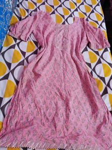Pretty Pink Floral Kurta