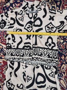 Unique Black &amp; White Printed Co-ord Set