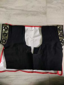 White &amp; Black Designer Saree