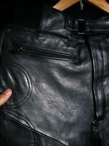 Black Leather Motorcycle Pants