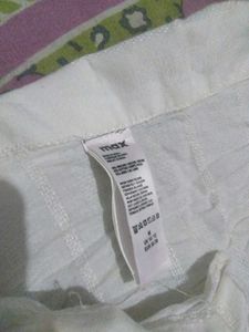 White Cropped Button-Up Shirt