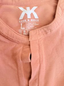 Men’s Pink Henley Stylish T-Shirt