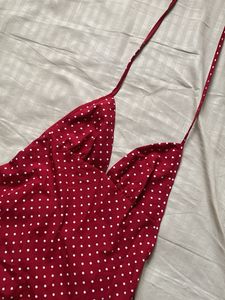 Chic Red Polka Dot Sundress