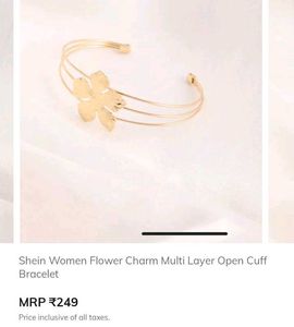 free size cute golden bracelet