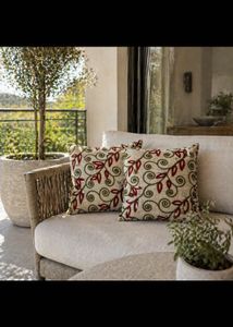 Embroidered Floral Cushion Cover- Set of 2