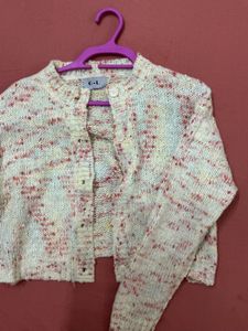 Chic Multicolor Knit Cardigan