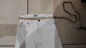 Classic White Denim Jeans