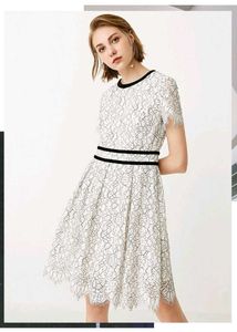 Elegant White Lace Dress🪞✨️🤍