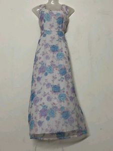 Floral Square Neck Maxi Dress