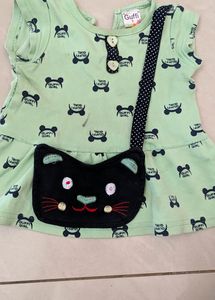 12-18 Months Kids Branded Tshirt / Frock Combo