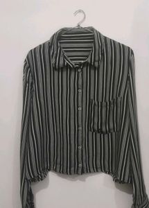 Striped Button-up Shirt