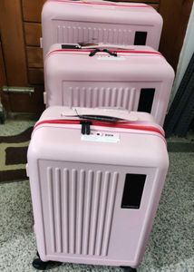 Pink Suitcase Luggage Set of 3