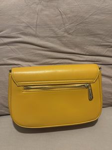 Yellow Clutch Bag with straps
