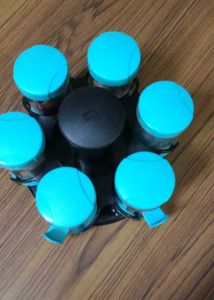 Spice Rack Organizer with Jars