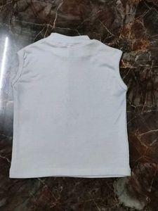 White Sleeveless Top