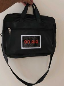 Classic Black Leather Briefcase