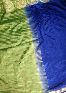 Blue And Green Soft Saree