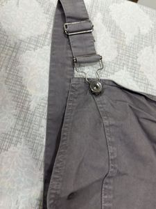 Women's Grey Cotton dungree