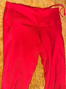 Nike Red Athletic Leggings