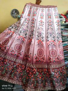 Beautiful Ethnic Skirt with Peacock Motif