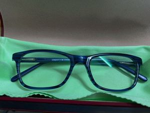 Stylish Blue Striped Eyeglasses