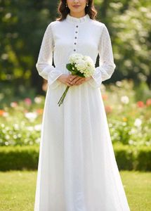 Chic White Polka Dot Dress