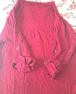 Maroon Kurta with Bell Sleeves👕❣️