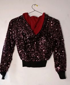 New Unused Velvet Sequence Jacket For Women