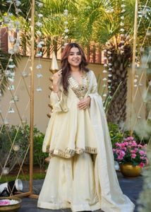 Elegant Mirror Work Kurta Set