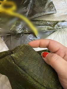 Olive Green Shimmer Mini Skirt