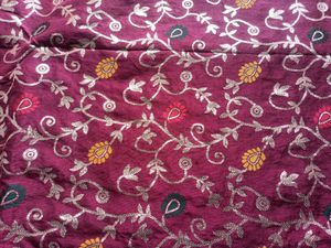 Maroon Banarasi Fabric