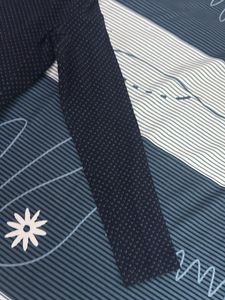Classic Navy Patterned Dress